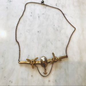 NWOT Airplane Propeller Necklace